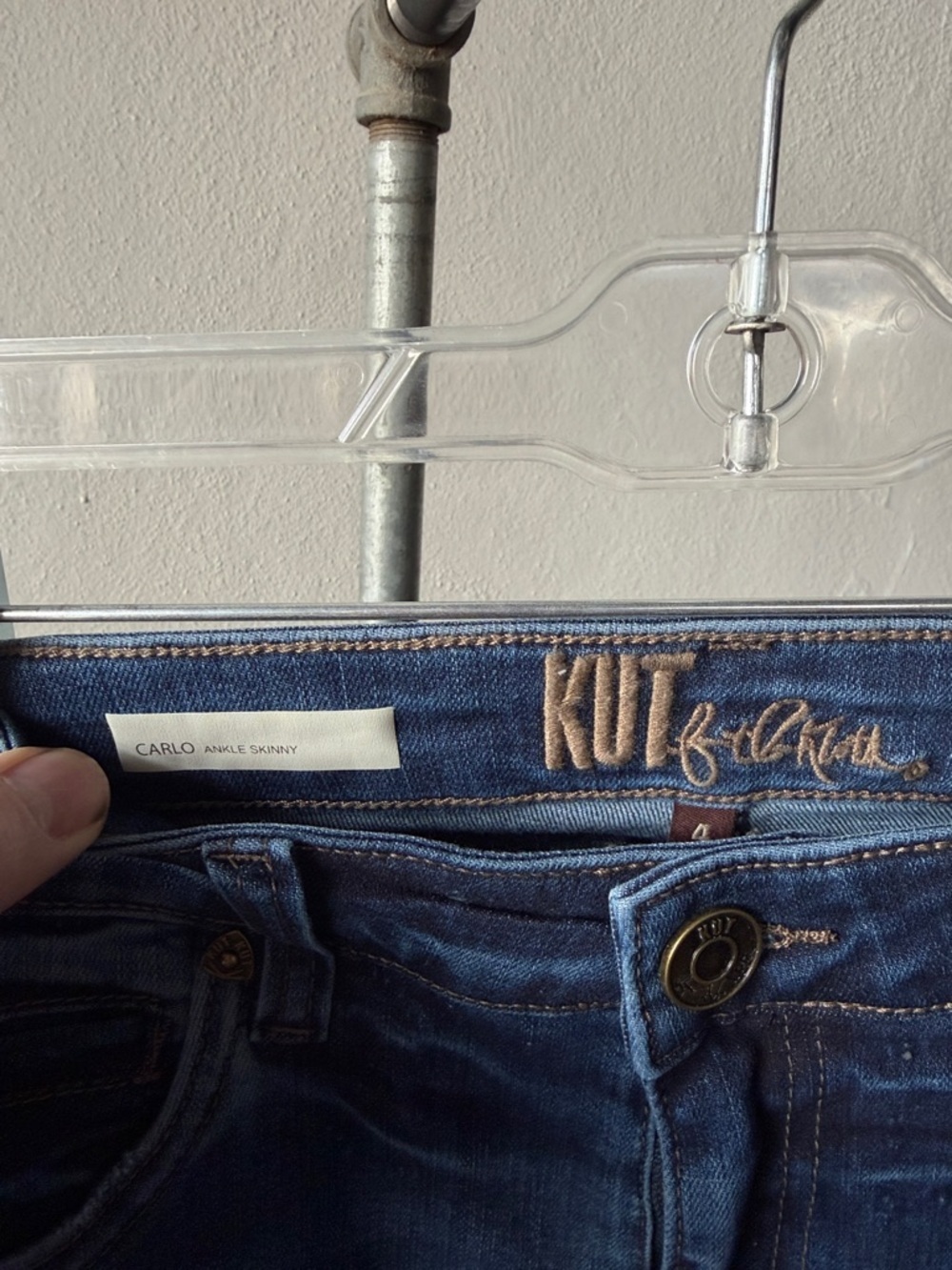 NWT Kut from the Kloth Carlo Ankle Skinny Jeans Size 4 - Picture 3 of 4